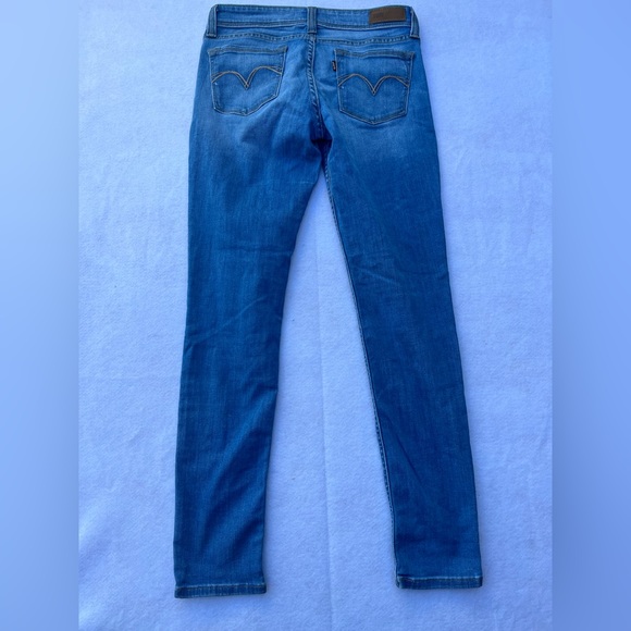 Levi's Demi Curve Jeans Womens Sz 10/27 Ankle Skinny Blue Low Rise Denim - Picture 9 of 10